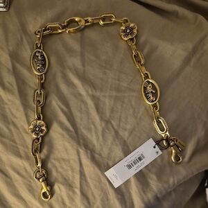 Gold Chain Belt with Floral Accents